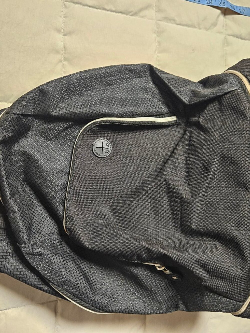 Preferred Nation Backpack Black Quilted Travel Daypack